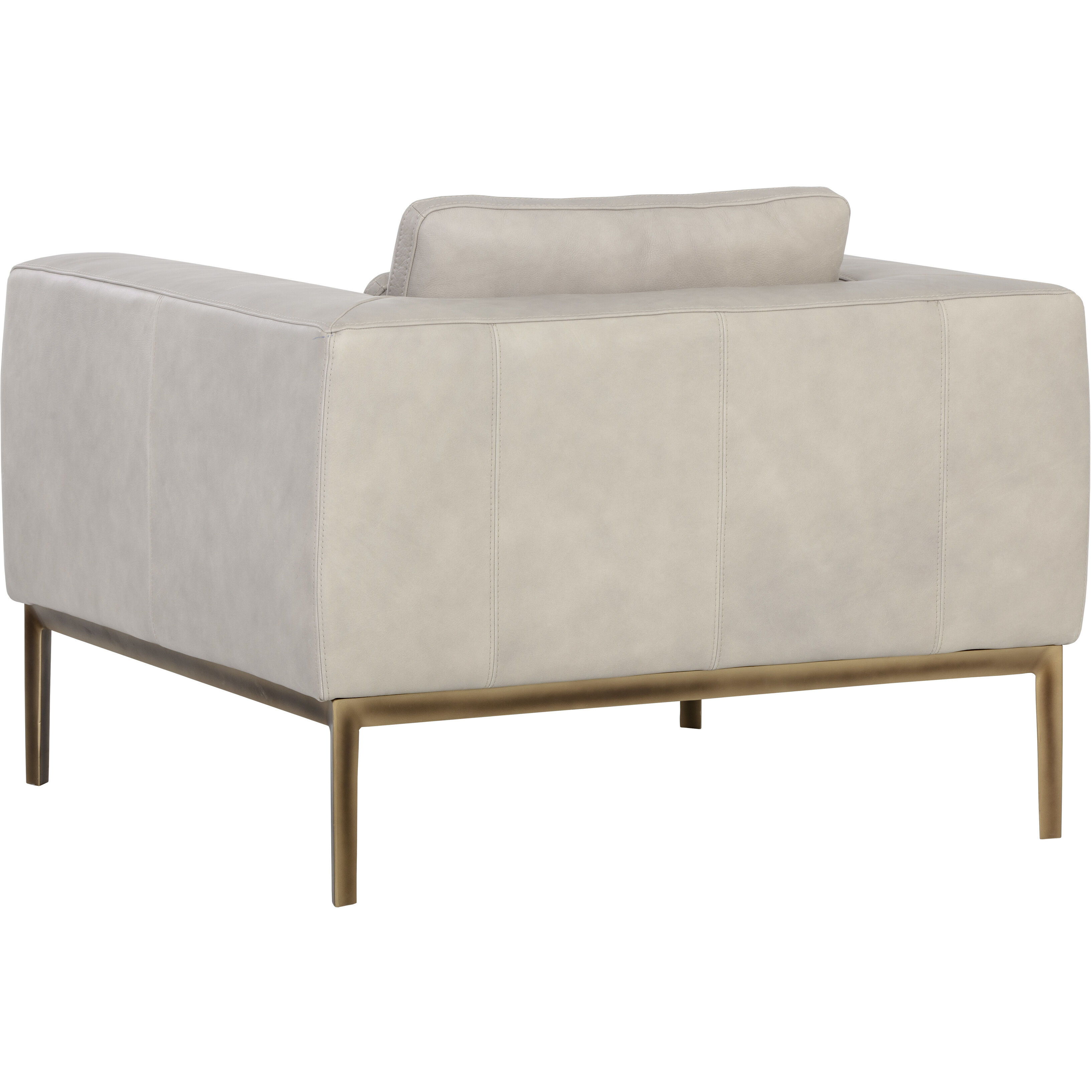 Burr Bali Bone Leather Armchair